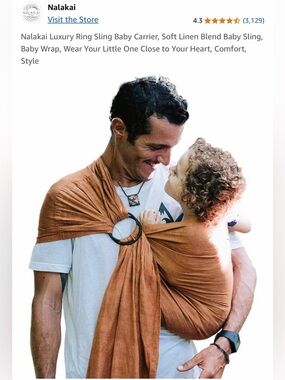 Nalakai - Ring Sling for Baby Wearing in Terra